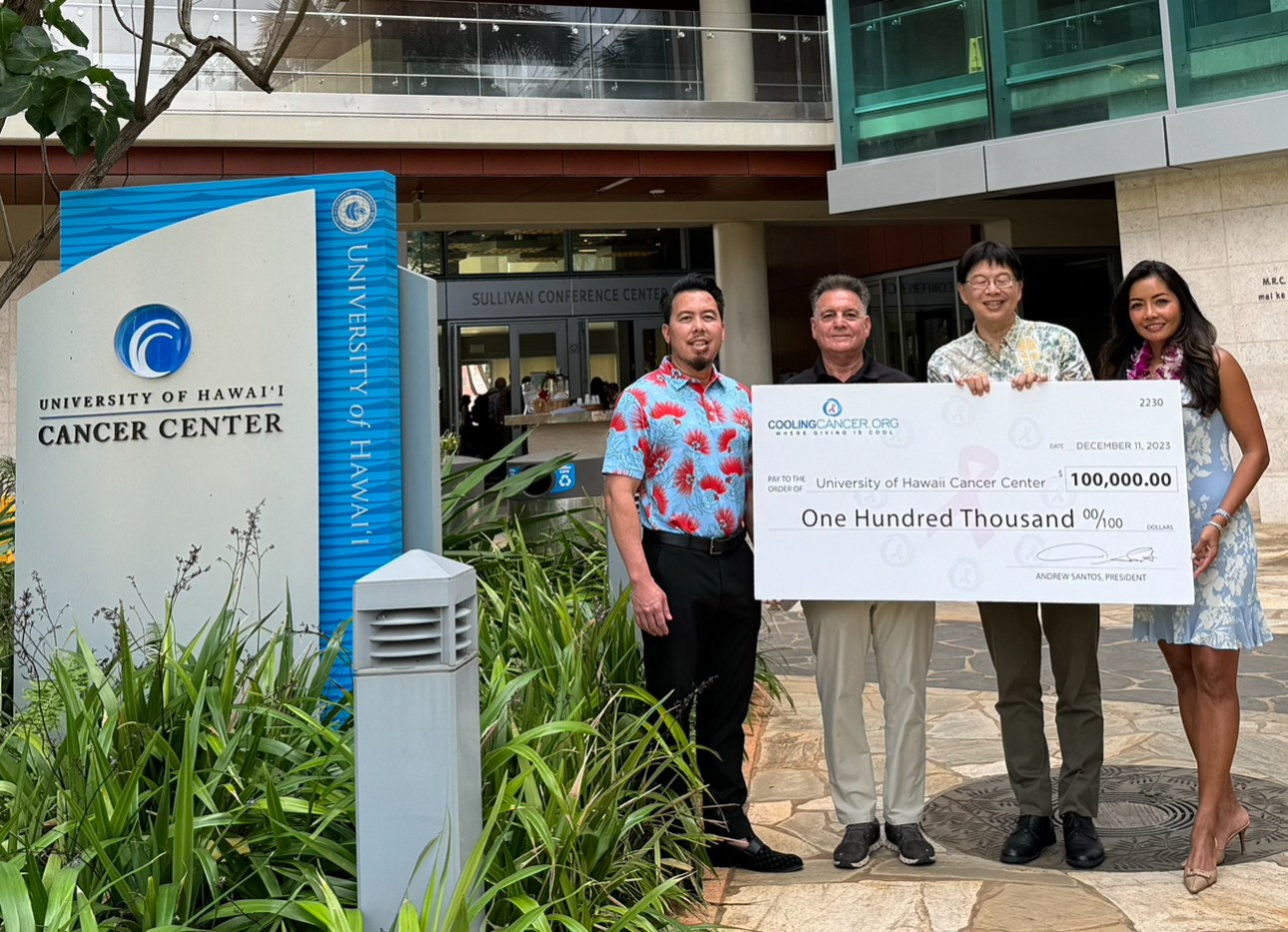 Cooling Cancer 2023 donation presentation